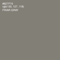 #827F76 - Friar Gray Color Image